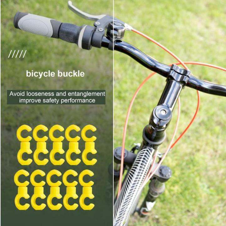 bike-brake-cable-clips-10pcs-shifter-line-cable-clips-for-bike-cycling-accessory-cable-management-for-city-bike-mountain-bike-mtb-bike-fixed-gear-bike-relaxing