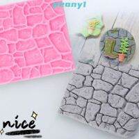 【Ready Stock】 ❈○▦ C14 Mold Kitchen Rock Stone Fondant 3D Castle Farm Wall Silicone Mould Sugar Craft