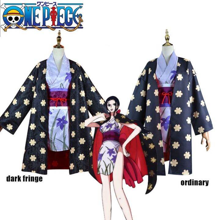 One Piece Nico Robin Cosplay Costume Kimono Set Halloween Fancy Dress ...