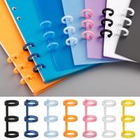 3Pcs/Set Candy Color Loose Leaf Notebook Binder Hinged Spiral Rings Scrapbook Clips Album Binder Calendar Circle Stationery