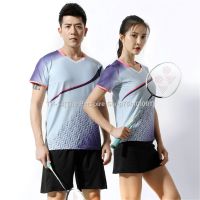 ▫﹉ (Rapid) 2020 New Style Badminton Uniform Short-Sleeved Jersey Men Women Ready Stock Quick-Shipping B