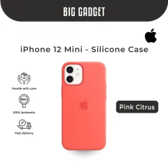 iPhone 12 mini Silicone Case with MagSafe - Pink Citrus