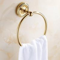 ▣ Okrągły wieszak na ręcznik s luksusowe mosiądzu złoty Okrągły wieszak na ręcznik uchwyt na ręcznik kąpieli wieszak na ręczniki akcesoria łazienkowe KD773