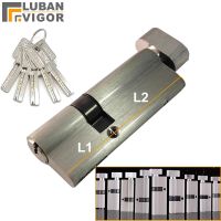 【YF】 Special custom Security door Center asymmetry lock cylinder with knob Plastic steel aluminum alloy Eccentric  core