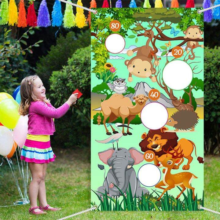 SDRA Funny Banner Party Games Carnival Games Toys Play Bean Bags Jungle