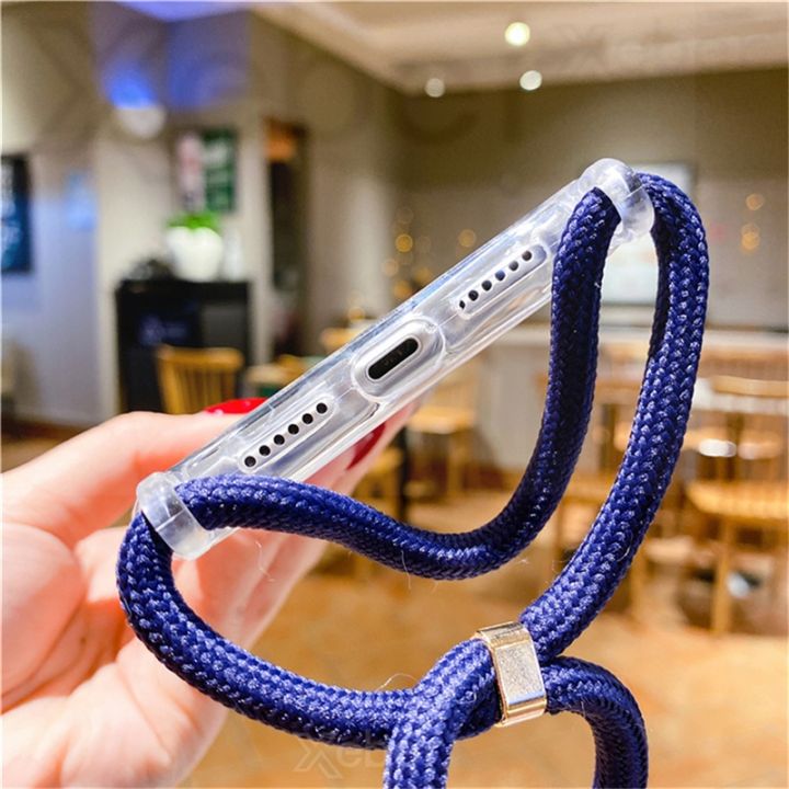 cold-noodles-crossbody-สายคล้องเชือกเส้นเล็กกรณีโทรศัพท์สำหรับ-iphone-13-pro-max-11-12-xr-xs-x-mini-se-2-6วินาที7-8บวกใสฮาร์ดอะคริลิปก