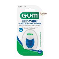 Sunstar gum eez-thru dental floss ซันสตาร์ กัม อิซี่ ทรู เด็นทัล ฟลอส ไหมขัดฟันเส้นแบนแบบซาติน ยาว40เมตร