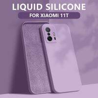 เคสโทรศัพท์ซิลิโคนรูปสี่เหลี่ยมสำหรับ Xiaomi 11T Pro 11TPro 5G เคสคู่แบบเรียบง่าย TPU แฟชั่นกล้องติดกันชนป้องกันที่ครอบสำหรับ Xiaomi หลัง Xiaomi Mi 11T