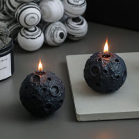 Moon Shape Candles Black Creative Handmade Artistic Craft Fragrance Candle Gift Home Decor Birthday Wedding Party Accessory Prop