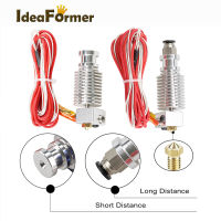 V6 Hotend ชุด12โวลต์24โวลต์0.4มิลลิเมตรหัวฉีด J-Head สำหรับ1.75มิลลิเมตร3.0มิลลิเมตรเส้นใย Bowdenwade E Xtruder 3D ชิ้นส่วนเครื่องพิมพ์จัดส่งฟรี