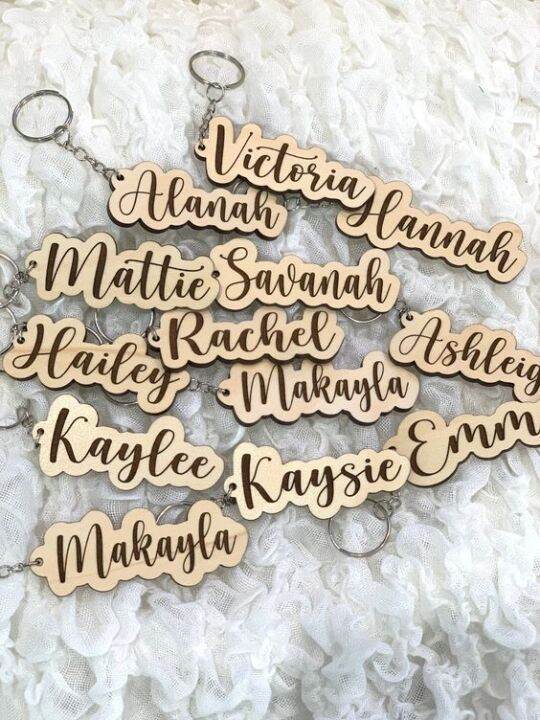 Write your Name On wood custom key name any Type of Name Engrave (Bulk