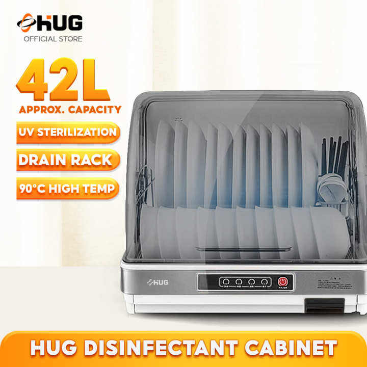 Dish Drying Sterilizer Rack with UltraViolet Light Disinfectant