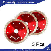 Manooby 3ชิ้นใบมีดเลื่อยรูปเพชรตัดล้อดิสก์ซูเปอร์กระเบื้องบางสำหรับตัดกระเบื้องเครื่องเคลือบหินแกรนิตเซรามิคหินอ่อนทำงานร่วมกับเลื่อยสำหรับกระเบื้องและลูกหมู