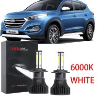 New ชุดหลอดไฟหน้าฮาโลเจน LED 6000K แบบเปลี่ยน สําหรับ Hyundai Tucson (TL) 2015-2021 2016 2017 2018 20189 2020