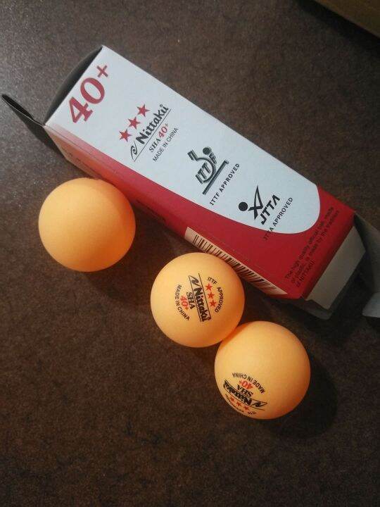 Nittaku 40+ Table Tennis Ball Orange and White 3pcs Lazada PH