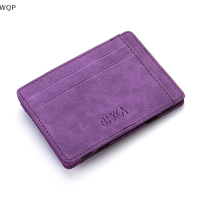 [WQP Fashion Store] COD Jewerry ผู้ชายใหม่ชาย PU หนังขนาดเล็ก Magic Wallet ซิปเหรียญธนาคารผู้ถือบัตร