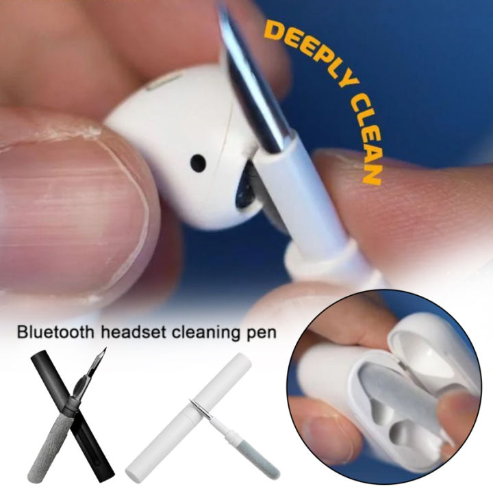 หูฟังบลูทูธทนทาน-ชุดปากกาทำความสะอาดหูฟังไร้สายสำหรับ-airpods-กล่องชาร์จอุปกรณ์เสริมชิ้นส่วนขนาดเล็กทำความสะอาด