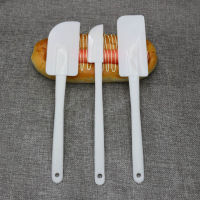 WUFNAG 3Pcs Cake Butter Spatula WhiteDIY Baking Tools Kitchen Supplies Cookie Pastry Scraper Multi Purpose Plastic