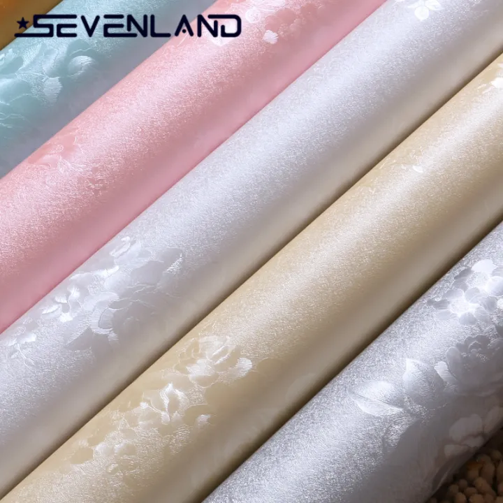Sevenland 100cmx60cm Waterproof Self adhesive Wallpaper PVC Home Decor Floral For Living Room Bedroom Background Wall Stickers