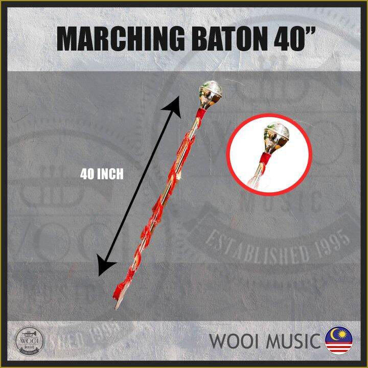 Marching Baton Aluminium BN40 (Drum Major Mace) 40" Lazada