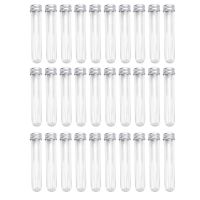 30 PCS Test Tubes 45Ml Plastic Test Tubes Single Test Tubes with Lids Sample Storage Tube Transparent Tubes Set