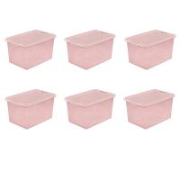 【YD】 . Latching Plastic Blush  Tint Set of 6 Shelves Storage storage organizer Organizer for makeup Perfume or