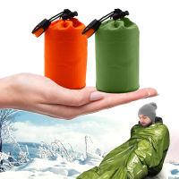 ที่พักพิงฉุกเฉินถุงนอนผ้าห่มกันความร้อนกันน้ำชุดกู้ภัย SOS Bivy Sack Survival Blanket Bag Camping Hiking Tent-SDFU STORE