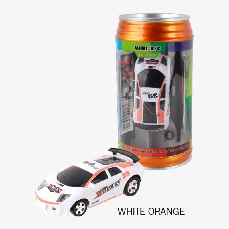 8 Colors Hot Sales Coke Can Mini RC Car Radio Remote Control Micro Racing  Car 4 Frequencies Toy For Kids Gifts RC Models 