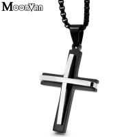 Engagemen Fashionwomen Small Stainless Steel Double Cross Simple Trendy Style Pendant Necklace Dating/Birthday Gift Jewelry P787