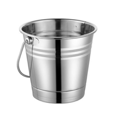 Large Bucket Stainless Steel Champagne Beers Bucket Wine Chiller with Handle Home Bar KI