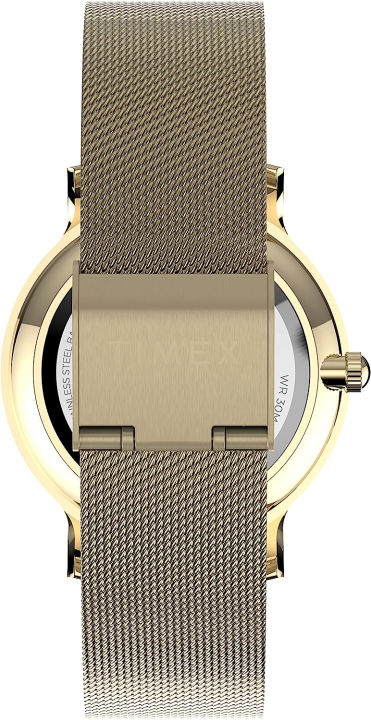 timex-dress-watch-gold-tone-black-mesh