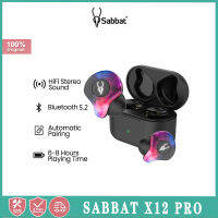 Sabbat X12 Pro TWS หูฟังไร้สายบลูทูธ5.2ความคมชัดสูงสเตอริโอหูฟังเล่นกีฬากันน้ำสำหรับไอโอเอสหุ่นยนต์โทรศัพท์