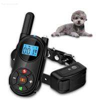 ZZOOI Dog Training Collar Waterproof with Remote Control and LED Anti-bark Collar Suitable for Small To Medium-sized or Large Dogs A