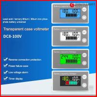 JIMEIXIAN01 จอ LCD แสดงผล ตัวแสดงความจุแบตเตอรี่ ลิเธียม LiFePO4เซลล์ตะกั่วกรด DC8-100V โวลต์มิเตอร์แบบดิจิตอล ของใหม่ ความแม่นยำสูงและแม่นยำ มิเตอร์ไฟฟ้ามิเตอร์