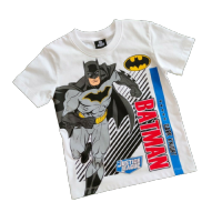 640286(S-XL) เสื้อยืดขาวพิมพ์ลาย Batman JusticeLeague สำหรับเด็กชาย6-12ปี สินค้าพร้อมส่ง