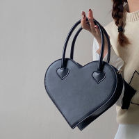 Punk Style Womens Handbags Hot Girls Purses Punk Messenger Bags Love Heart Handbags Metal Decoration Handbags