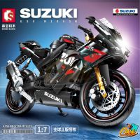 ตัวต่อ Sembo Block มอเตอร์ไซค์บิ๊กไบค์ซูซูกิ SUZUKIGSX R1000R (คันใหญ่) SD705031 จำนวน 794+ ชิ้น