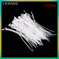 YEWANG MINSHENG มิถุนายน 100pcs ยึดสีขาวสีดำสายเคเบิล Zip TIES ล็อคด้วยตัวเองสายไนลอน Tie