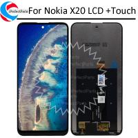 6.67 สำหรับจอ LCD Nokia X20 TA-1341, TA-1344หน้าจอสัมผัส Digitizer Nokia แทนการประกอบสำหรับ X10 TA-1350, TA-1332 LCD