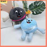 BRAIN 15นิ้วค่ะ ของเล่นยัดไส้ตลก ผ้าคอตตอน สีเทา/สีฟ้า ออกซิเจน CONTIN ยาของเล่น สร้างสรรค์และสร้างสรรค์ ของเล่นตุ๊กตาผ้า ทุกเพศทุกวัย