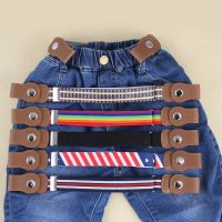 Trendy Stripe Childrens Lazy Belt Baby Stretch Canvas  Buckle-Free  Boys Girls Adjustable Kid Belts For Jeans Pants Waist Band  Floaties