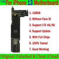 13-128GB NoFaceID 13-128GB NoFaceID 2023สินค้าใหม่ Placa-Mãe Desbloqueada เดิม Para 13 Pro, Clean Icloud Mainboard, 13 PRO MAX, 13 MINI, Com Ou Sem ID,กระดานตรรกะการทด100% Teste