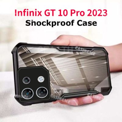 Infinix GT 10 Pro 2023เคสใสสำหรับ Infinix GT 10 Pro GT10Pro 10 GT10 Pro 10Pro บัมเปอร์2023ปลอกกันกระแทกแข็งแบบใสป้องกันเคสโทรศัพท์มือถือฝาหลังบาง
