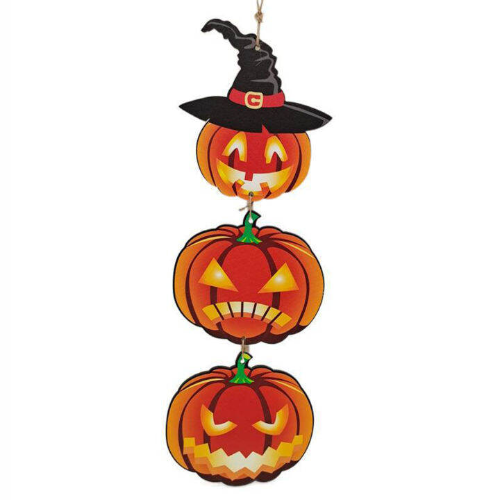 halloween-wooden-pumpkin-hanging-sign-exquisite-spooky-hanging-decorations-for-halloween-party-supplies