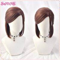 The Last Of Us Ellie Cosplay Wig Tattooing Game Brown Short Side Parting Hair Halloween Heat Resistant Synthetic  Free Wig Cap