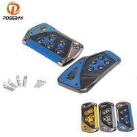 ☋✁ POSSBAY Nonslip Car Accelerator Yellow Blue Gray Brake Foot Pedal Cover Manual Transmission for Honda VW Audi Foot Treadle