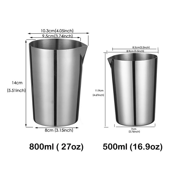 800ml-สแตนเลสกวนดีบุกผสมแก้วที่ต้องการโดยผู้เชี่ยวชาญและมือสมัครเล่นเหมือนกันทำค็อกเทลพิเศษของคุณเอง