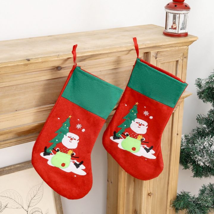 10-pcs-santa-claus-christmas-socks-stockings-candy-gift-bags-for-children-gift-home-new-year-xmas-tree-decoration