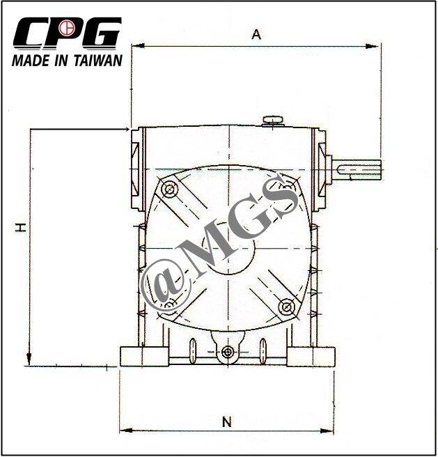 เกียร์ทดรอบ-pr12-50-ใช้กับ-1-2hp