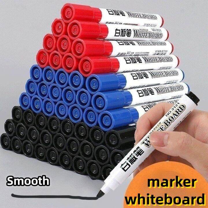 1PC Whiteboard Marker Erasing White Board Markers Red Blue Black Ink ...